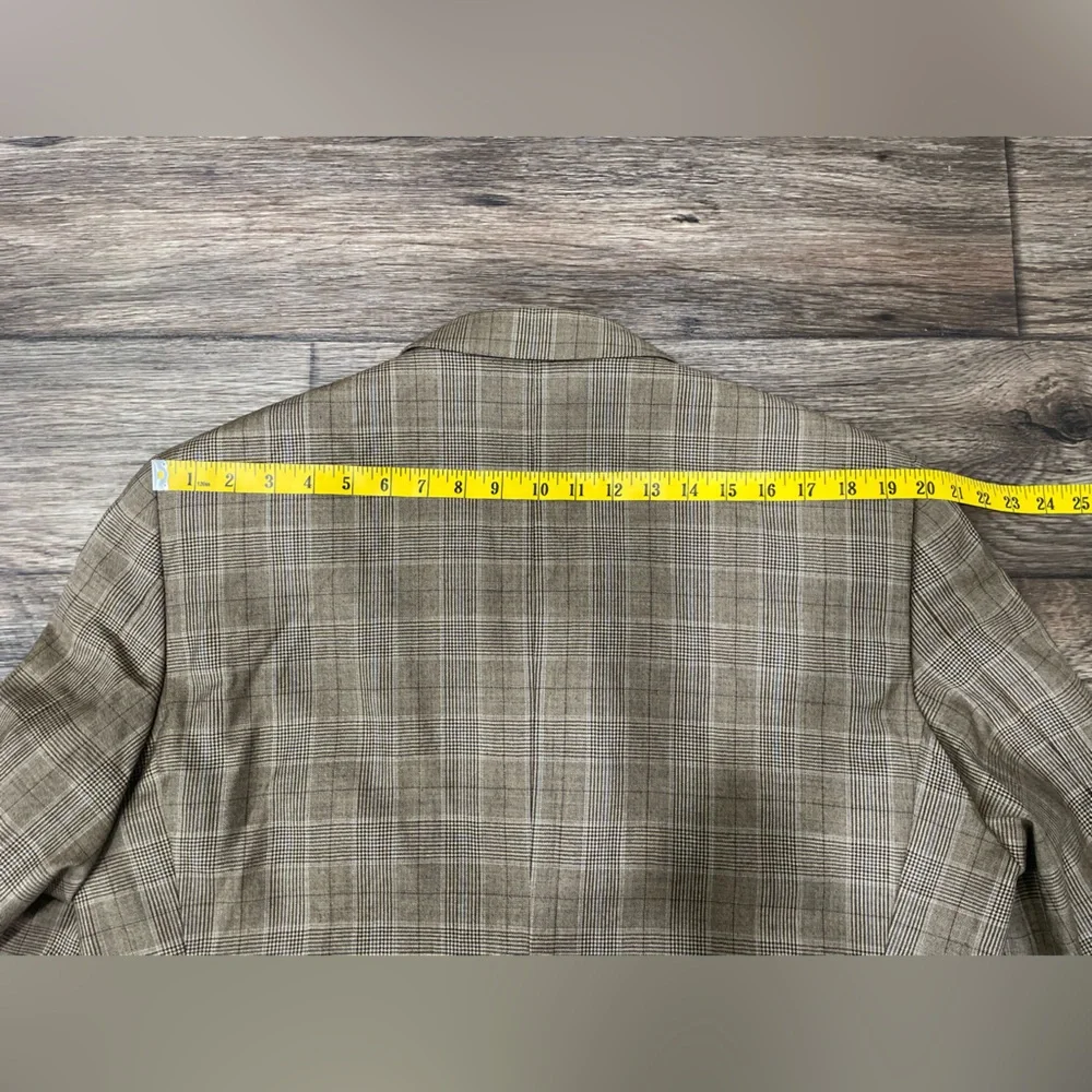 Peter Millar‎ Men's Wool Windowpane Plaid Blazer Sport Coat Jacket Sz 46R